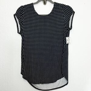 Alfani black/white blouse size small